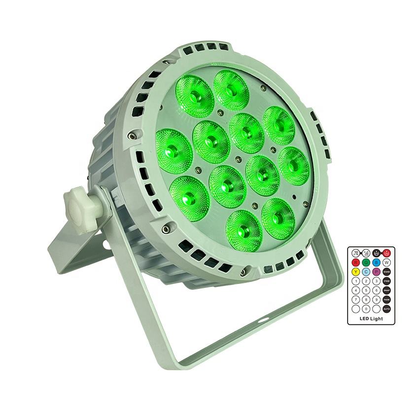 12pcs RGBWA+UV 6in1 IP65 Wireless DMX Battery Operated Waterproof LED IR remote control Light