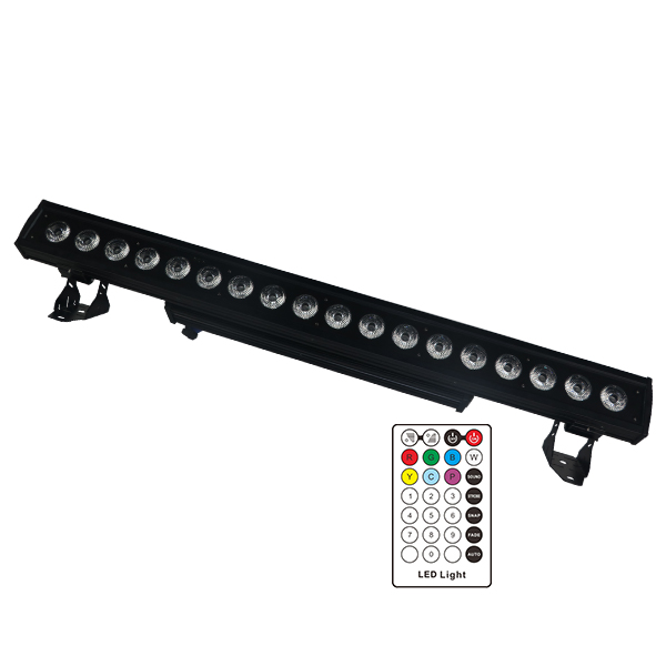 MQ-G306 18x6W RGBWA UV 2.4G WDMX IR remote LED battery powered Wall Washer
