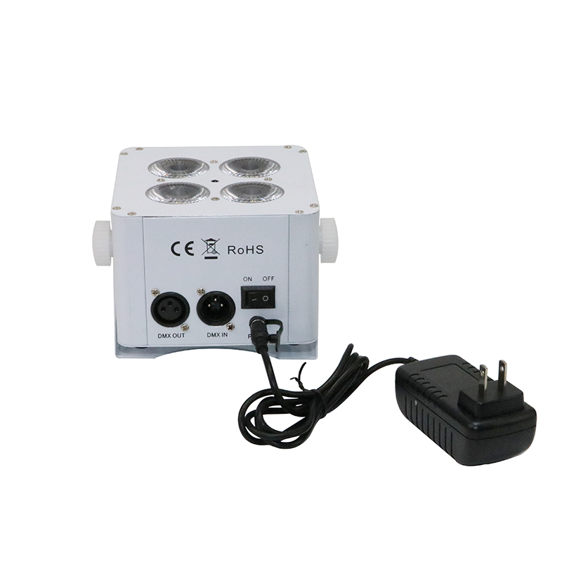 MQ-G116 4x18W IR remote 2.4G Wireless DMX Mini LED Par (Iron) battery power effect stage light