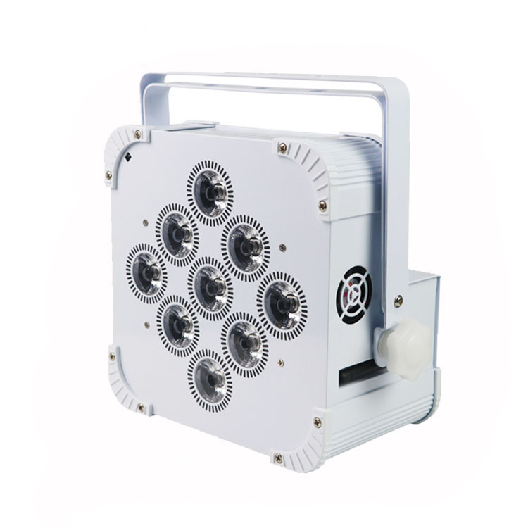 MQ-G117 9X18W  6in1 led battery power 2.4G Wireless DMX +IR remote led Uplights