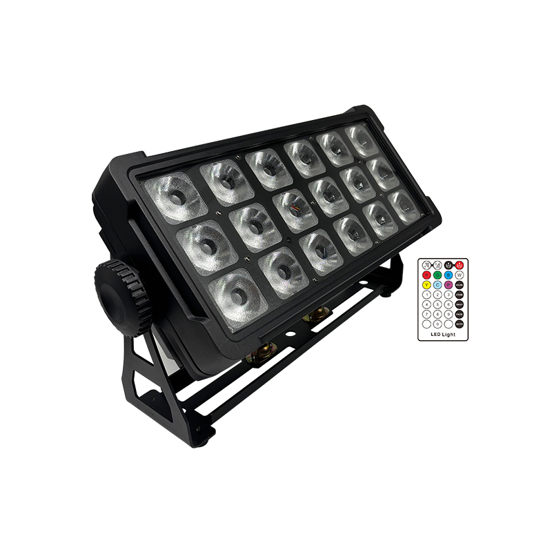 MQ-G137A IP65 Waterproof 18pcs 6in1 RGBWA+UV LED battery power WDMX uplighting